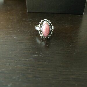 Pink Rhodochrosite Ring